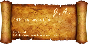 Jóna Aniella névjegykártya